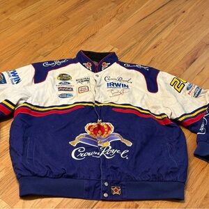 Crown Royal Blue and White Racing Jacket